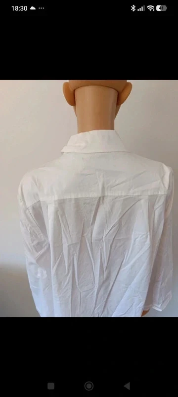 Witte Mind Matter blouse voor dames M/L 100% katoen - Oversized pasvorm - TBE – photo 3